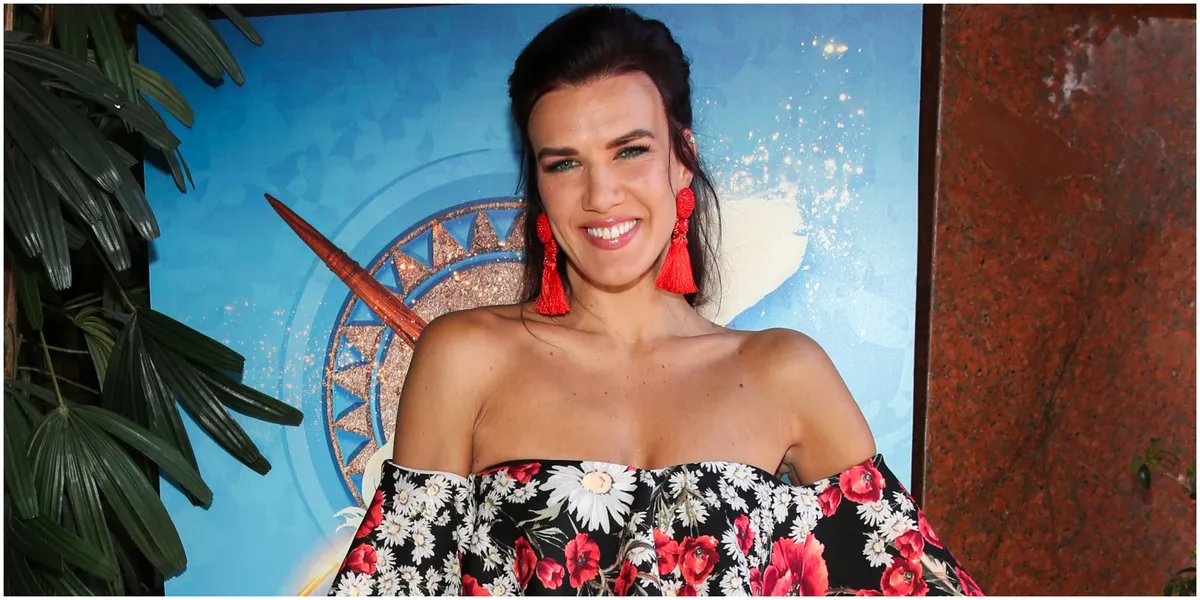 Natalie Burn looking ready for an action movie role