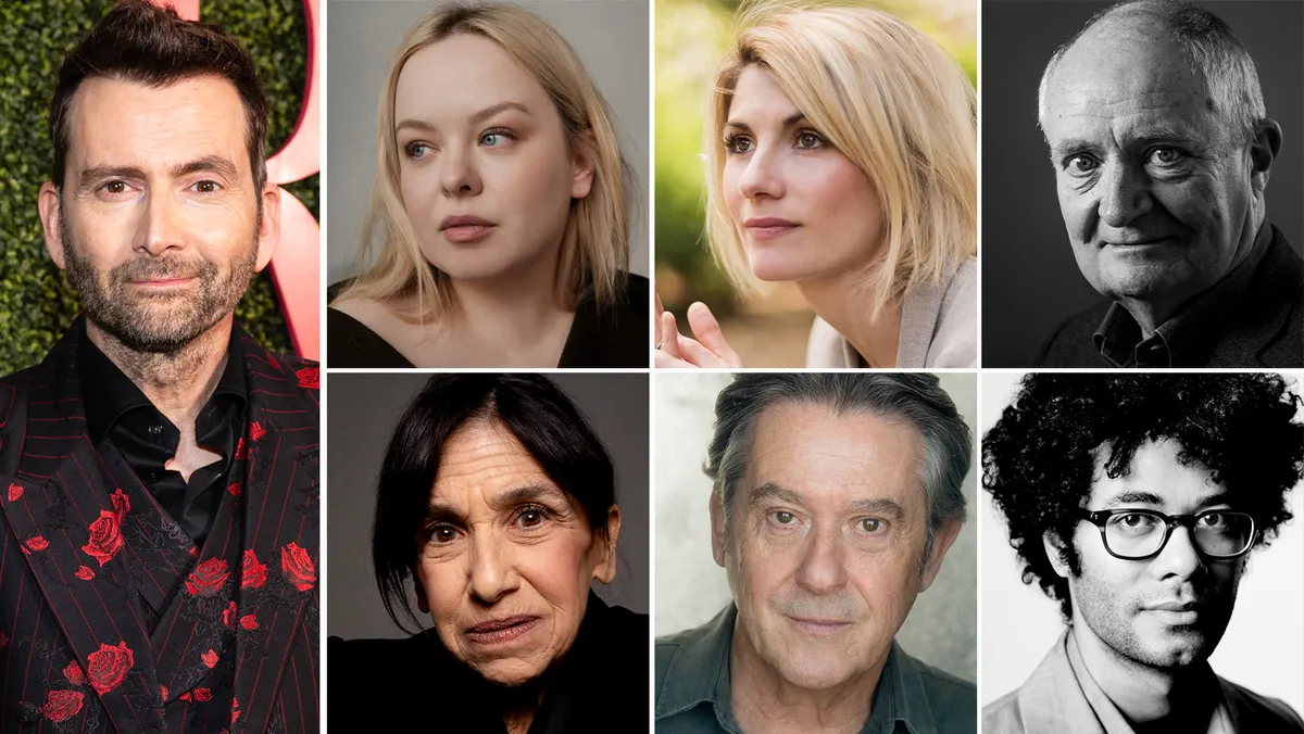 A graphic announcing new cast members for 'Only Murders In The Building' Season 6.