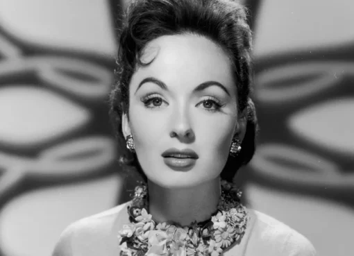 Black and white photo of Ann Blyth in a glamorous pose.