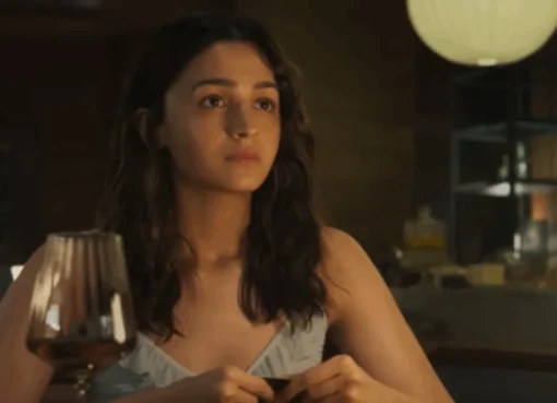 Alia Bhatt looking concerned on a film set after an accidental hit.