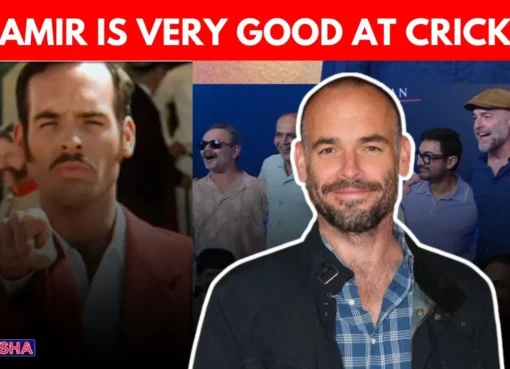 Paul Blackthorne, who played Captain Andrew Russell in the movie Lagaan, looking thoughtful during an interview.