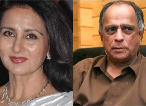 Poonam Dhillon looking thoughtful, remembering Pahlaj Nihalani.