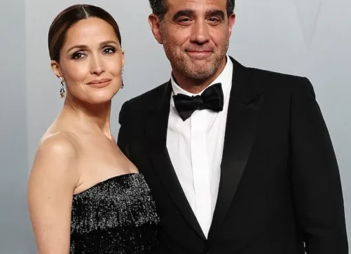 Rose Byrne and Bobby Cannavale share a moment, looking happy and relaxed.