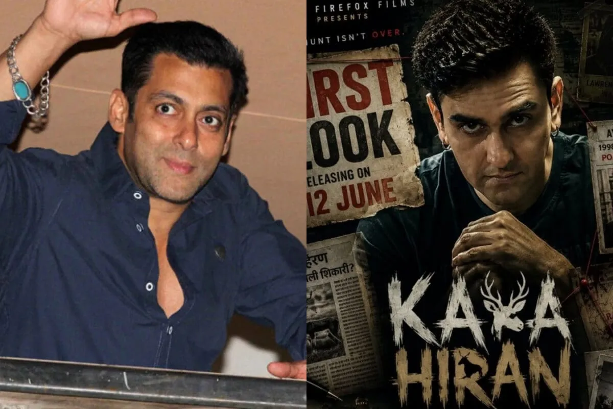 Salman Khan wearing his famous blue bracelet during an event
