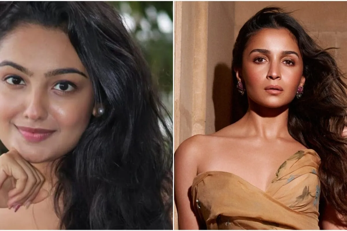 A collage of Sanchita Ugale and Alia Bhatt with the movie title 'Kalki 2'.