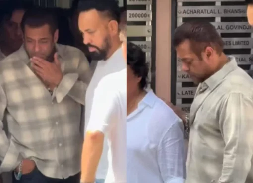 Salman Khan at a funeral