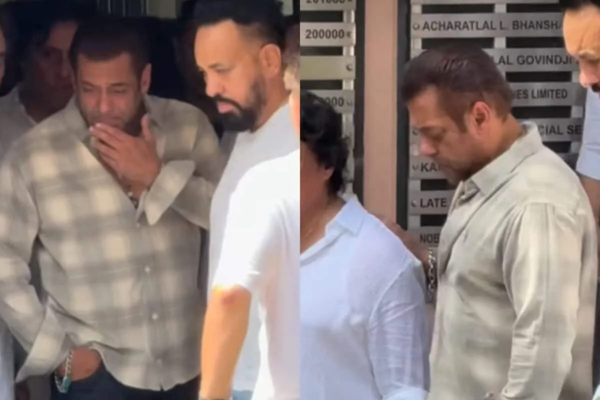 Salman Khan at a funeral