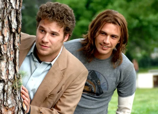 Seth Rogen looking thoughtful