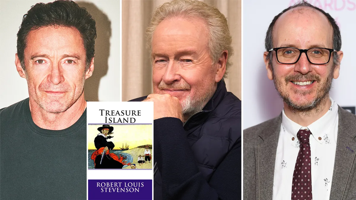 Hugh Jackman and Ridley Scott are making a Treasure Island movie.