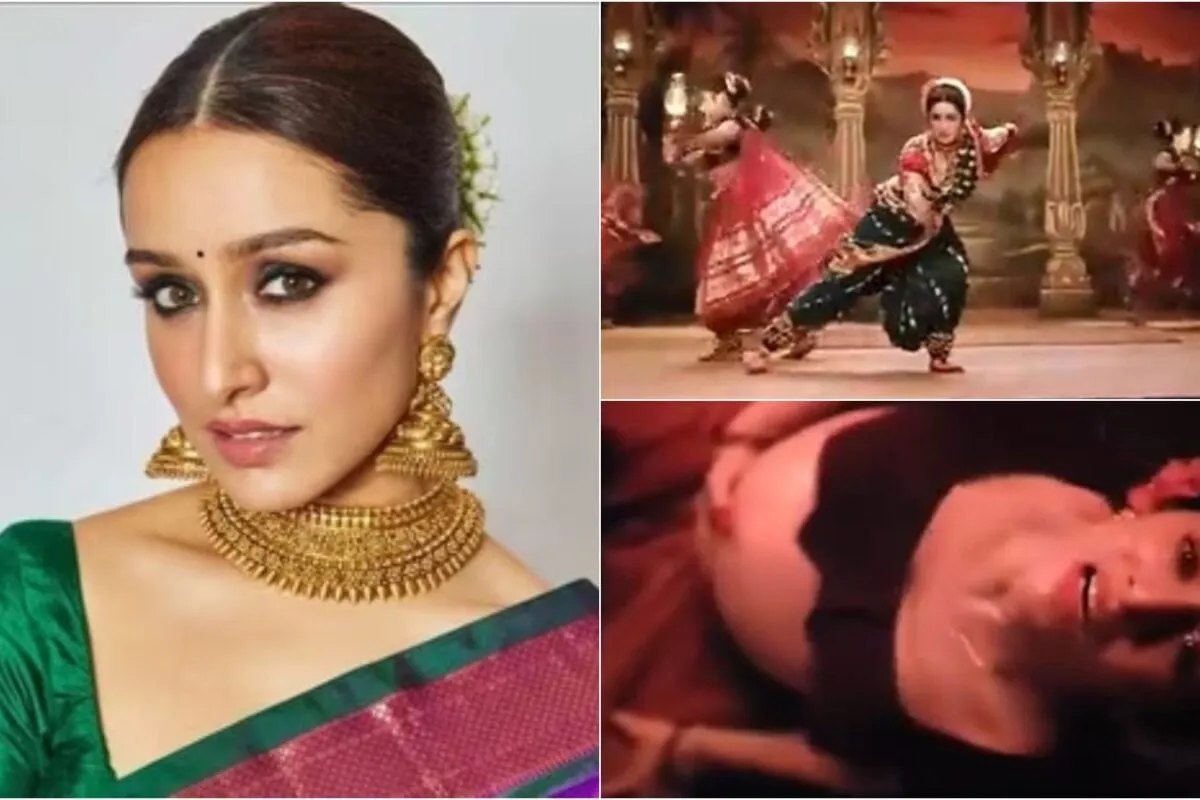 Shraddha Kapoor in costume as Vithabai Narayangaonkar for the movie Eetha.
