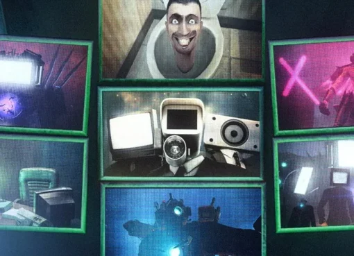 Screenshot of the Skibidi Toilet animation.