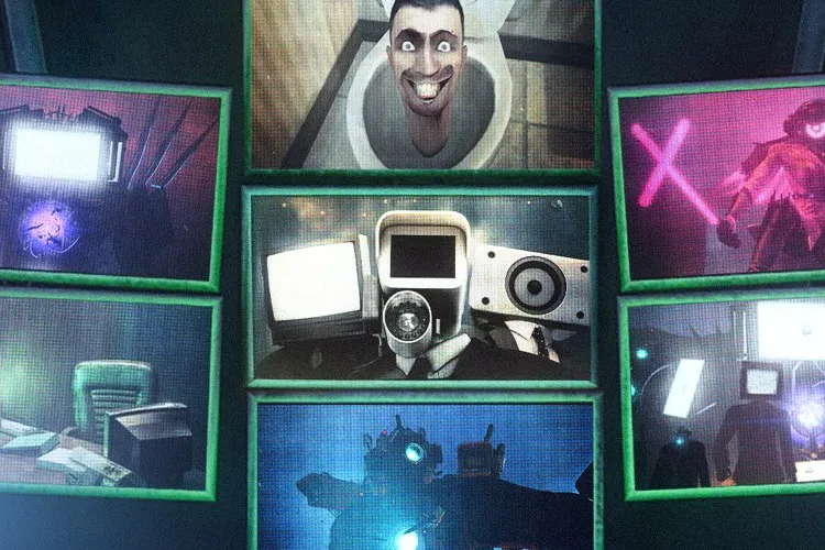 Screenshot of the Skibidi Toilet animation.