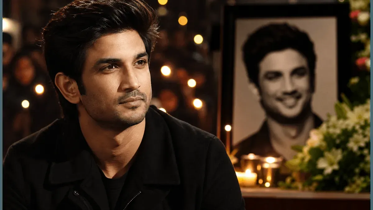 A thoughtful image of actor Sushant Singh Rajput.