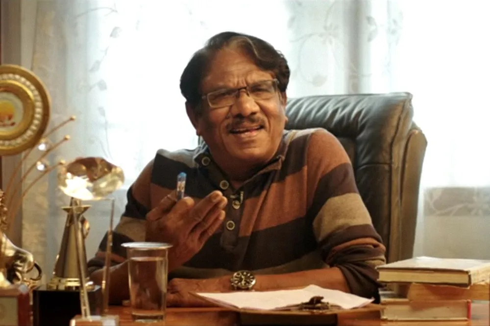 A photo of a distinguished Indian filmmaker, Bharathiraja.