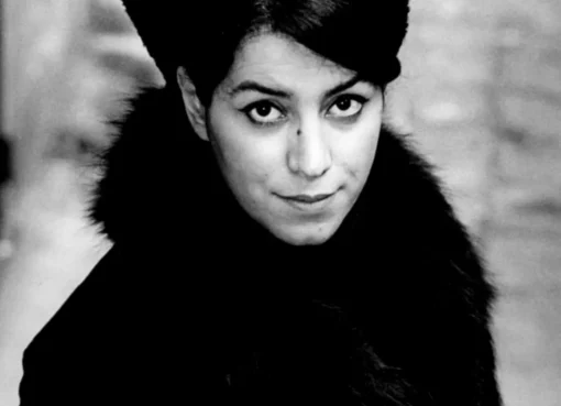 A portrait of Marjane Satrapi, the creator of Persepolis.