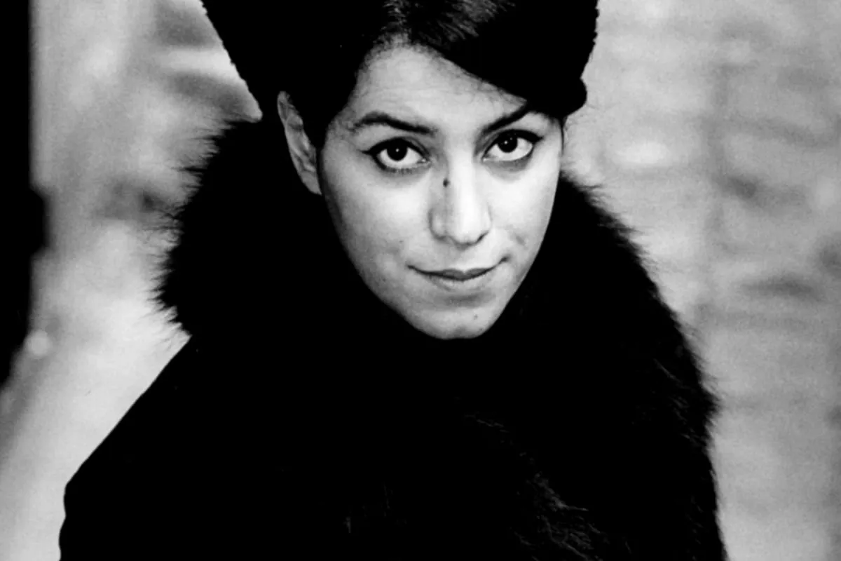 A portrait of Marjane Satrapi, the creator of Persepolis.