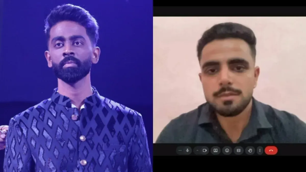 A social media screenshot showing Himanshu Jangra's apology video.