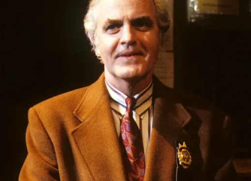 Actor James Handy in a movie scene.