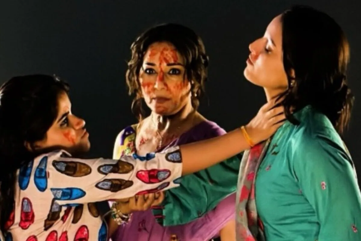 Triptii Dimri laughing and interacting with the crew behind the scenes on the set of 'Maa Behen'.