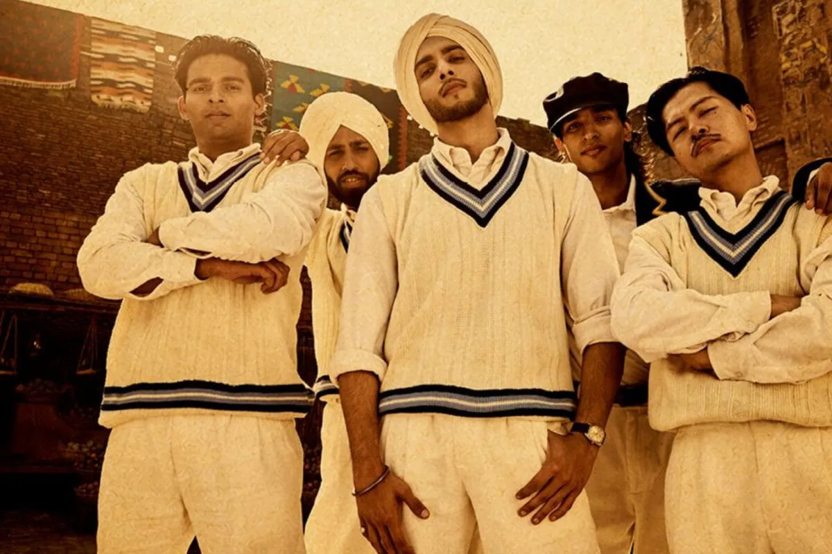 Vedang Raina in traditional attire during a song shoot.