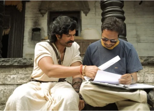Vijay Deverakonda and director Rahul Sankrityan sharing a moment.