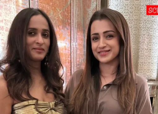 Archana Kalpathi and Trisha in a collage.