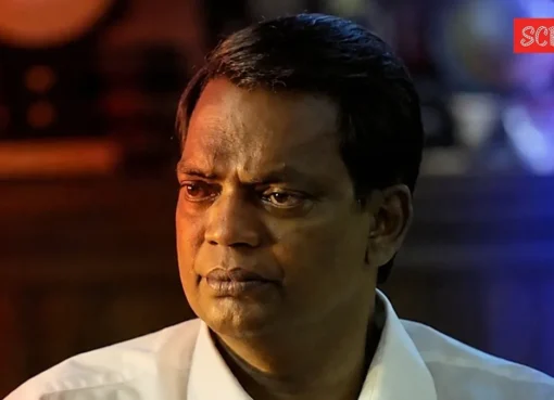 A somber image related to actor Salim Kumar.