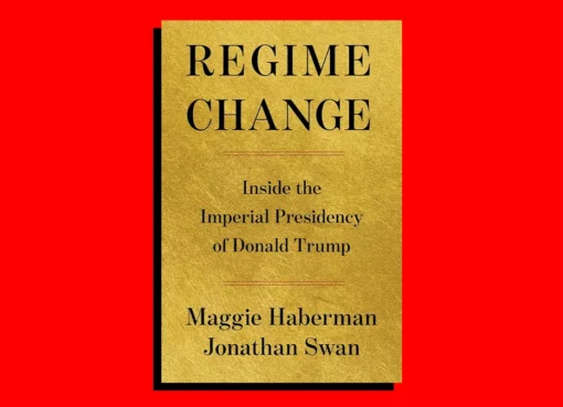 Book cover of 'Regime Change' with a dramatic design.