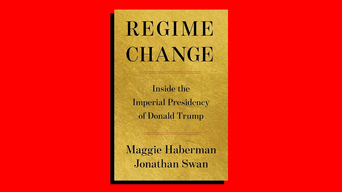 Book cover of 'Regime Change' with a dramatic design.