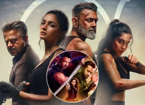 Alia Bhatt and Sharvari looking serious in the movie Alpha