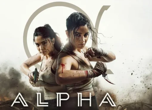 Alia Bhatt looking intense in a scene from her new movie Alpha