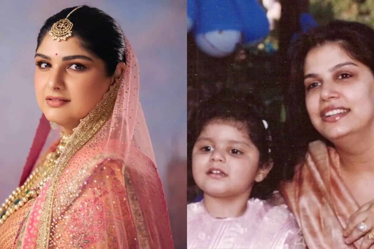 Anshula Kapoor, Boney Kapoor's daughter, smiling while wearing her late mother's 42-year-old dupatta as part of her wedding attire.
