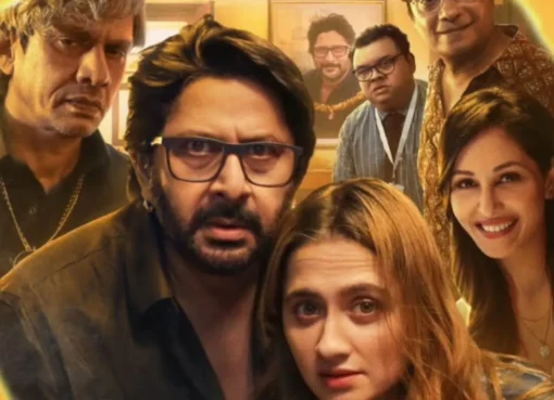 Arshad Warsi looking serious and intriguing in a promotional still for 'Jeevan Bheema Yojana.'