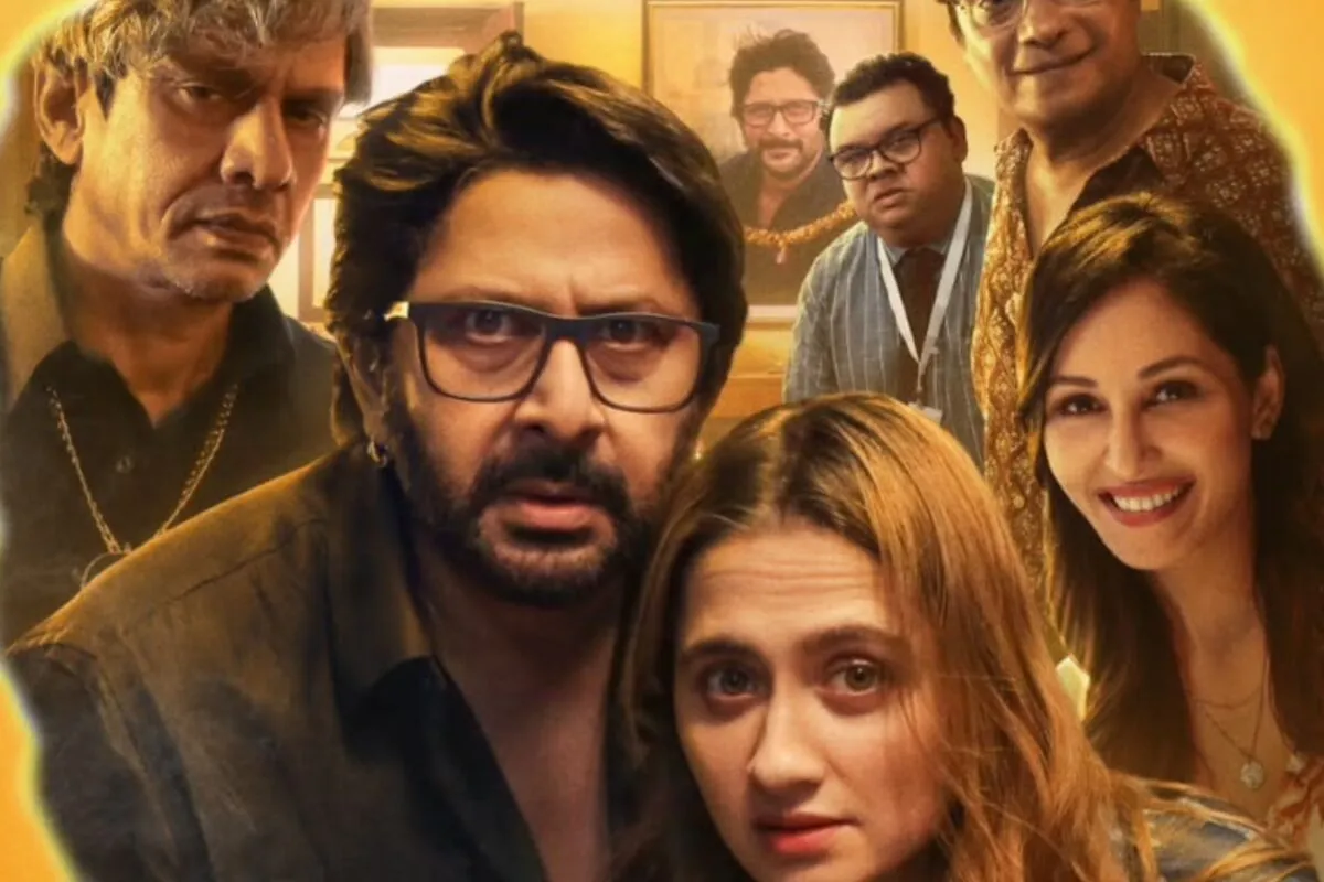 Arshad Warsi looking serious and intriguing in a promotional still for 'Jeevan Bheema Yojana.'