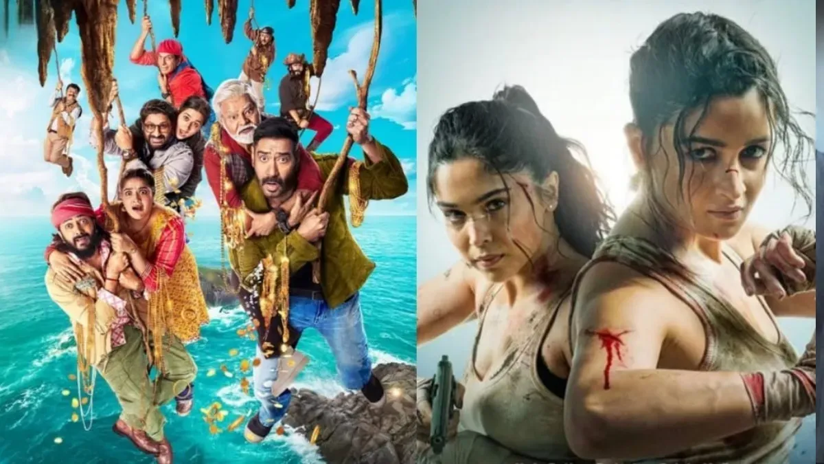 A movie poster for Dhamaal 4 featuring the main cast.