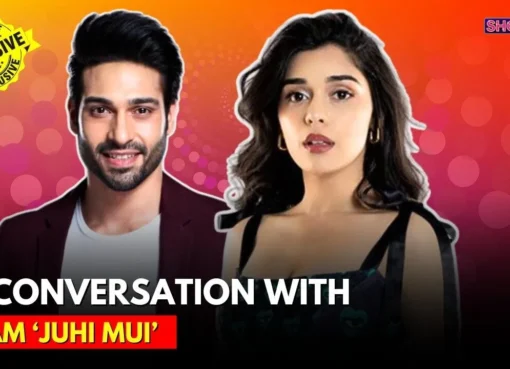 Eisha Singh and Vijayendra Kumeria in a casual setting, discussing television shows.