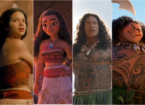Catherine Laga'aia as Moana in the live-action film poster.