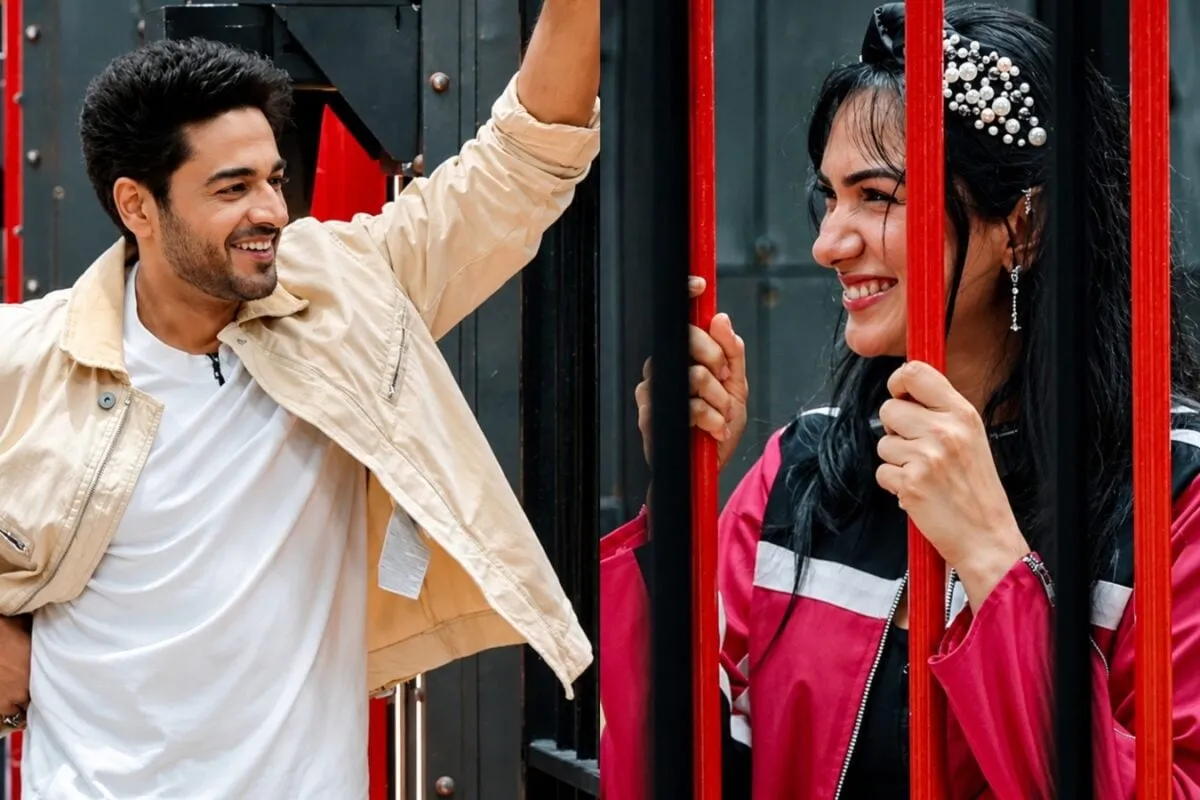 Gaurav Khanna and Akanksha Chamola on a show.