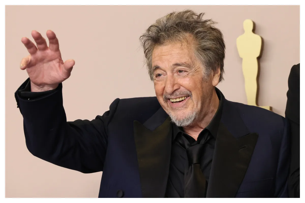 Al Pacino smiling thoughtfully, looking at the camera.