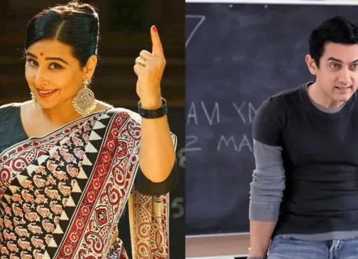 A collage of memorable Hindi cinema characters portrayed as inspiring teachers from films.