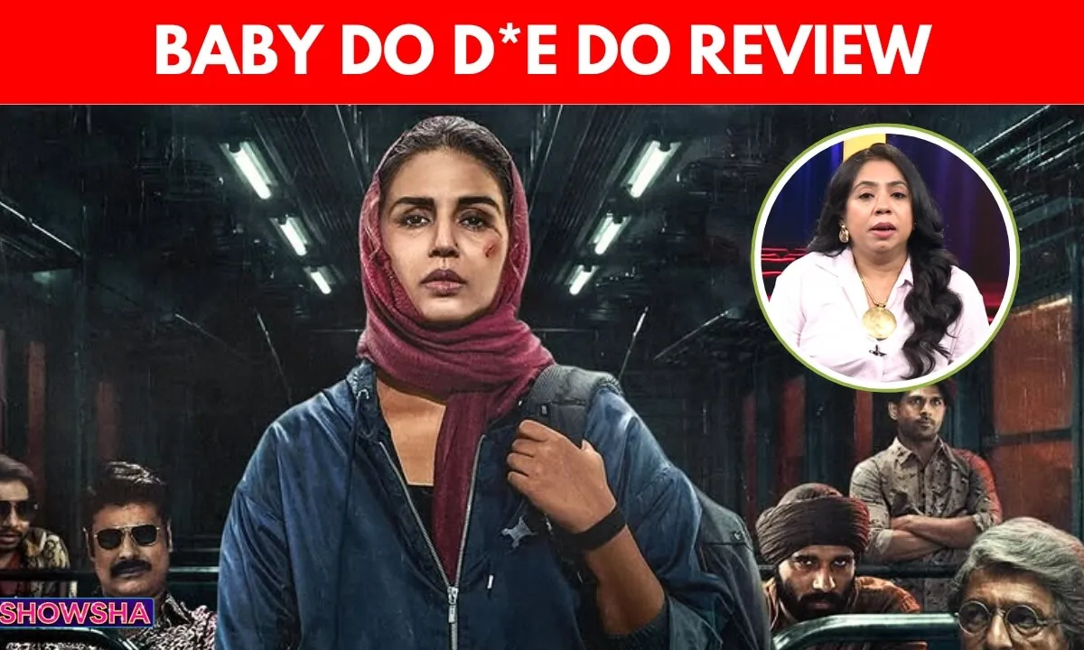 Huma Qureshi in a stylish, twisted scene from the movie Baby Do D*e Do.