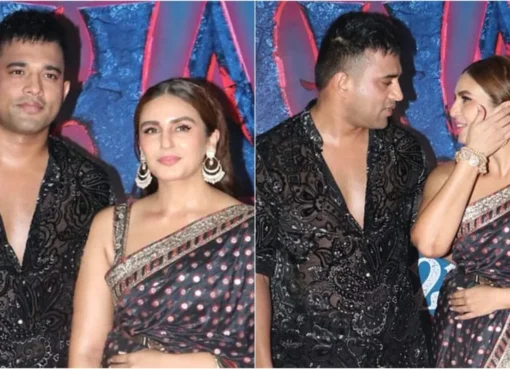 Huma Qureshi and Rachit Singh smiling in a candid shot.