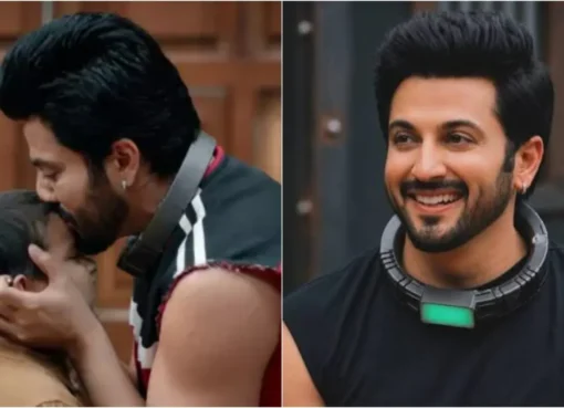 Dheeraj Dhoopar and Vinny Arora posing happily with their son Zayn