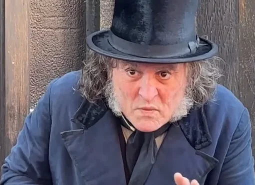 Johnny Depp in a Scrooge costume at Comic-Con