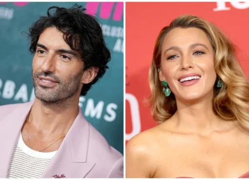 Justin Baldoni and Emily Baldoni looking serious and heartfelt as they speak in an Instagram video.