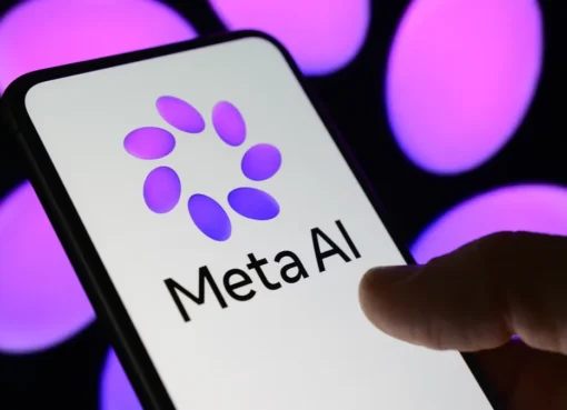 Meta logo with a red 'X' over an image.