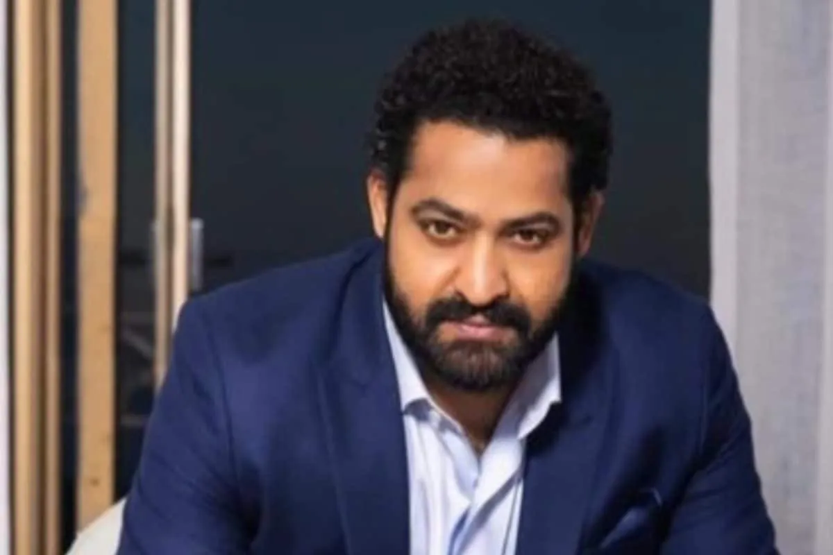A photo of actor Jr NTR looking calm and focused.