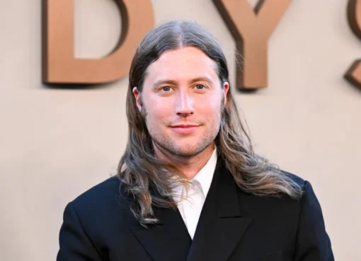 Composer Ludwig Göransson with ancient Greek instruments, scrap metal, and gongs for 'The Odyssey' score.