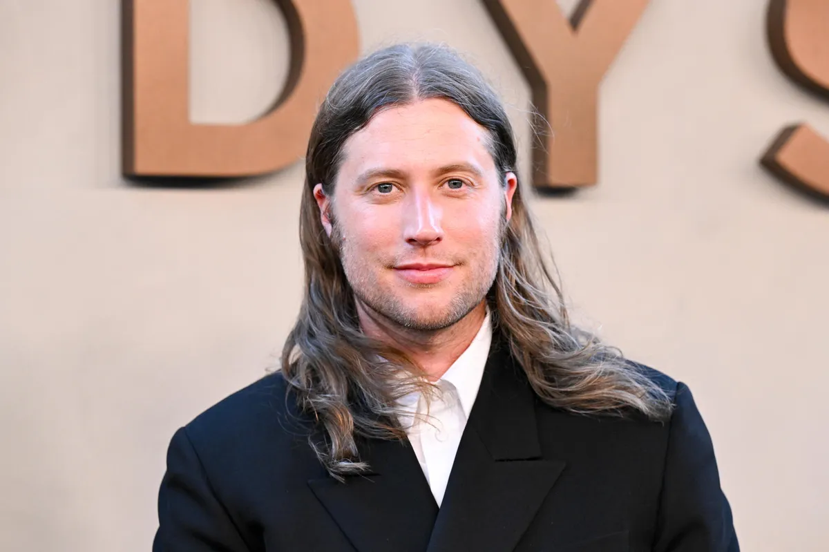 Composer Ludwig Göransson with ancient Greek instruments, scrap metal, and gongs for 'The Odyssey' score.