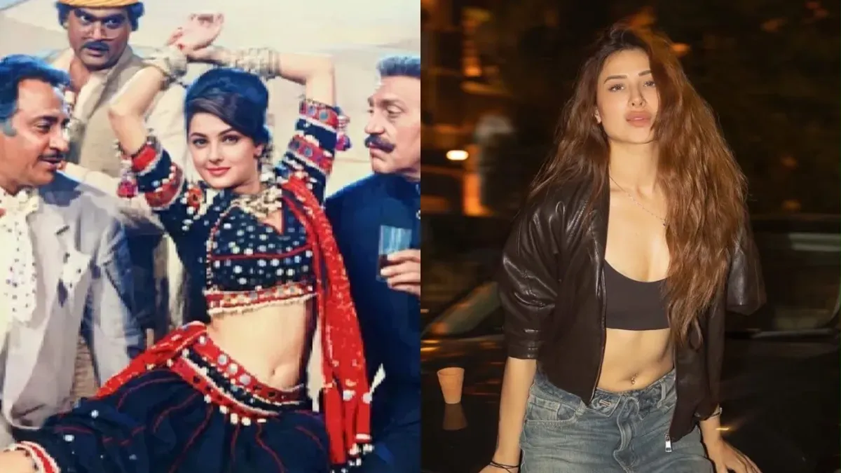 Mamta Kulkarni in her iconic 'Gup Chup Gup Chup' look, with Mahira Sharma in a similar outfit.